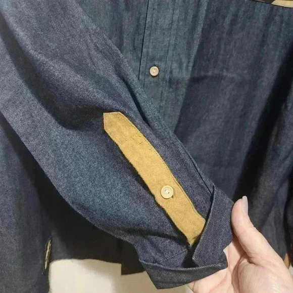 Big and Tall Mens Eight 732 denim shirt, size 3xl. NWOT - Picture 5 of 9